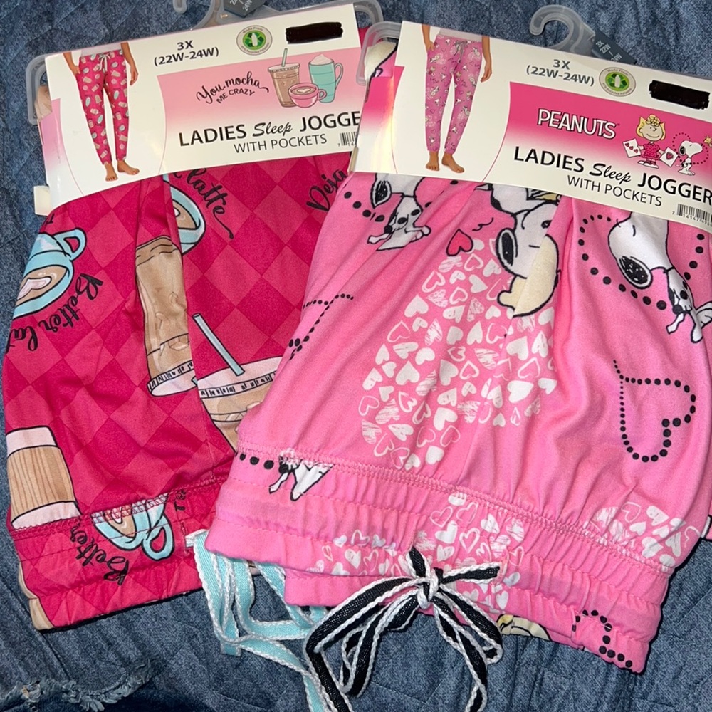 Sleep Bottoms with Pockets 3XL 22W-24W
